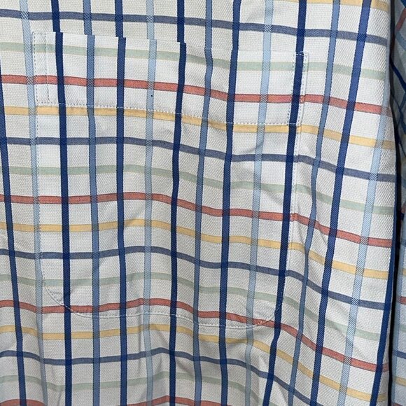 Peter Millar Vintage Button Down Long Sleeve Plaid Dress Shirt‎ XL Work Office - Picture 3 of 6